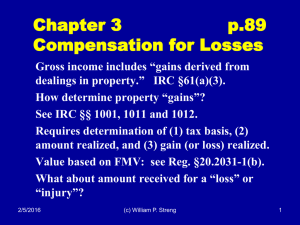 Chapter 3         ... Compensation for Losses