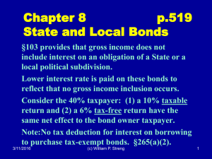 Chapter 8         ... State and Local Bonds