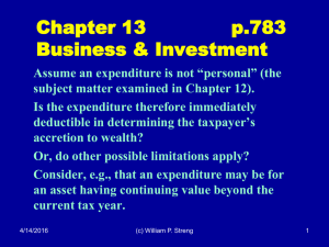 Chapter 13         ... Business &amp; Investment