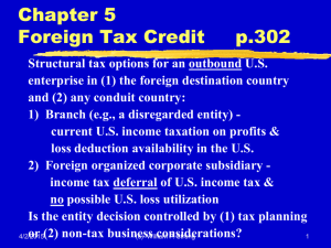 Chapter 5 Foreign Tax Credit     p.302