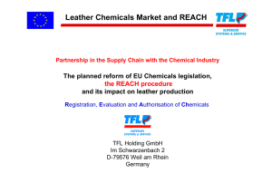 Leather Chemicals Market and REACH and its impact on leather production