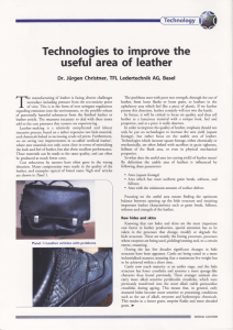 Technologies to improve the useful area of leather Technology