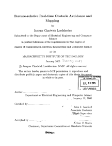 Feature-relative  Real-time  Obstacle  Avoidance  and Mapping