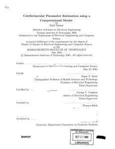 Cardiovascular Parameter Estimation  using  a Computational  Model