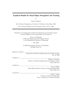 Graphical Models for Visual Object Recognition and Tracking