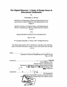 The Digital Dissector: A Study of Design Issues in Educational Multimedia