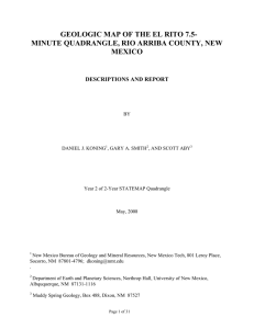 GEOLOGIC MAP OF THE EL RITO 7.5- MEXICO