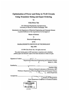 Optimization of Power and Delay in VLSI Circuits by