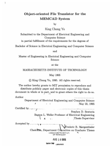 Object-oriented  File Translator for the MEMCAD  System