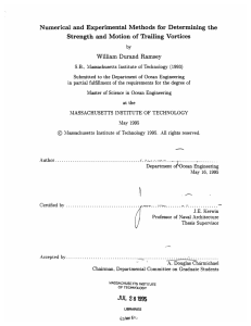 Numerical and Experimental Methods  for Determining the