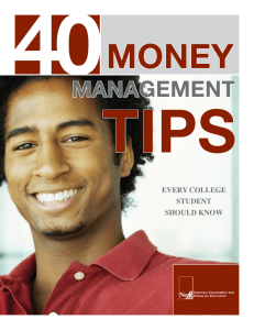 TIPS MONEY MANAGEMENT EVERY COLLEGE