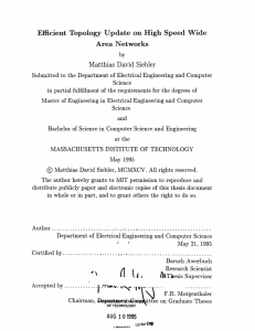 Efficient  Topology  Update  on High  Speed ... Area  Networks