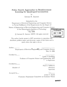 Policy  Search  Approaches  to  Reinforcement