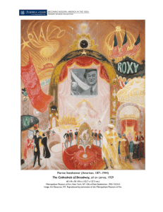 Florine Stettheimer (American, 1871-1944) The Cathedrals of Broadway,