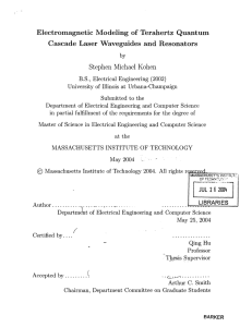 Electromagnetic  Modeling  of  Terahertz  Quantum