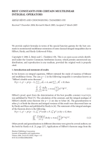 BEST CONSTANTS FOR CERTAIN MULTILINEAR INTEGRAL OPERATORS