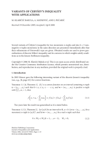 VARIANTS OF CEBY WITH APPLICATIONS