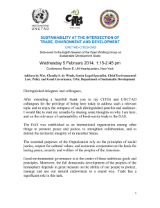 Wednesday 5 February 2014, 1:15-2:45 pm SUSTAINABILITY AT THE INTERSECTION OF