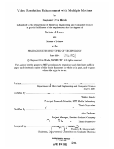 Video  Resolution  Enhancement  with  Multiple ... Raynard  Orin  Hinds