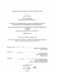 Rethinking  Coastal  Zone  Management:  Case ... by Daniel P.  McGahn S.B.,  Ocean  Engineering