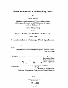 Noise  Characteristics of the Fiber Ring  Lasers