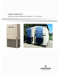 Liebert InteleCool 2 User Manual - Outdoor Wall-Mount Air Conditioner, 2 - 5...