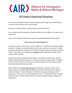 AIR Student Organizing Fellowships