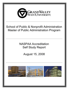 School of Public &amp; Nonprofit Administration Master of Public Administration Program