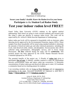 Test your indoor radon level FREE!! Participate