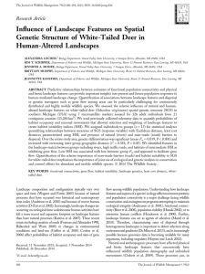 Influence of Landscape Features on Spatial Human-Altered Landscapes