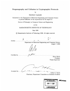 Steganography  and  Collusion  in  Cryptographic Protocols