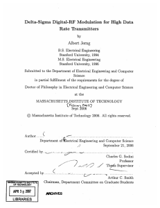 by Delta-Sigma  Digital-RF  Modulation  for  High ... Rate  Transmitters Albert  Jerng