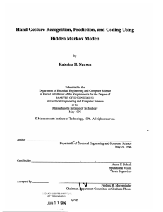 n, Prediction, and Coding Vlarkov  Models ina H. Nguyen