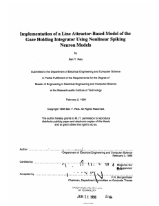 Implementation of a Line Attractor-Based Model  of the