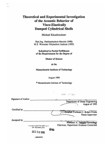 Theoretical  and Experimental Investigation Visco-Elastically Damped  Cylindrical Shells