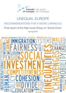 UneqUal eUrope recommendations for a more caring eU spring 2015