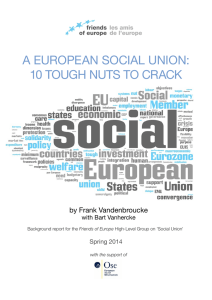 A EUROPEAN SOCIAL UNION: 10 TOUGH NUTS TO CRACK by Frank Vandenbroucke