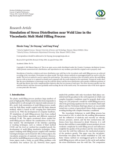 Research Article Simulation of Stress Distribution near Weld Line in the
