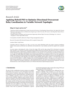 Research Article Applying Hybrid PSO to Optimize Directional Overcurrent