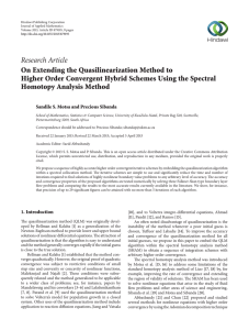 Research Article On Extending the Quasilinearization Method to