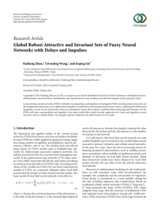 Research Article Global Robust Attractive and Invariant Sets of Fuzzy Neural