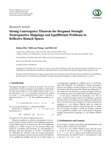 Research Article Strong Convergence Theorem for Bregman Strongly Reflexive Banach Spaces