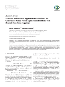 Research Article Existence and Iterative Approximation Methods for Relaxed Monotone Mappings