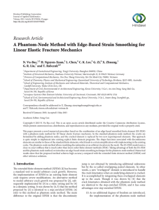 Research Article A Phantom-Node Method with Edge-Based Strain Smoothing for N. Vu-Bac,