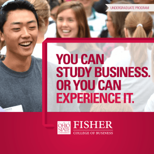 YOU CAN stUdY bUsiNess. OR YOU CAN