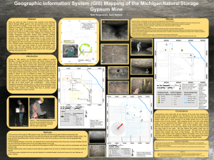 Geographic Information System (GIS) Mapping of the Michigan Natural Storage Gypsum Mine