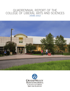 QUADRENNIAL REPORT OF THE COLLEGE OF LIBERAL ARTS AND SCIENCES 2008–2012