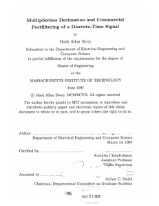 Multiplierless  Decimation  and  Commercial