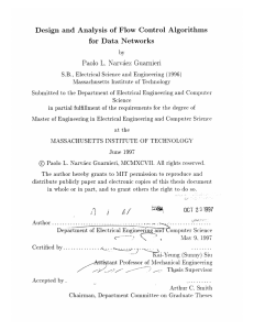 Design  and  Analysis  of  Flow ... for  Data Networks Paolo  L.  Narvaez  Guarnieri