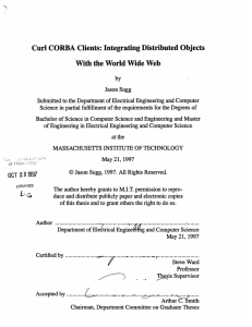 Curl CORBA  Clients: Integrating Distributed Objects